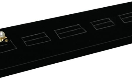 5-SLOT Ring stand - Black velvet