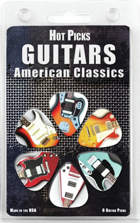 Hotpicks American Classic Guitars 6 pack
