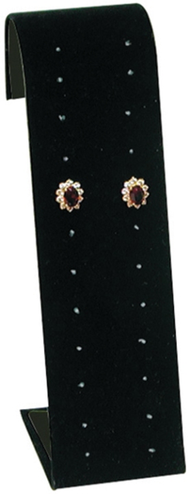 Multi-pair Earring Stand 12Pr Blk velvet