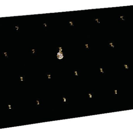 26 Hook Pendant pad w/easel-black velvet
