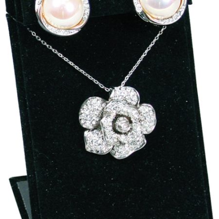 Large Earring Display - black velvet