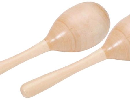 GP Maracas Pair 7.25 Natural  Wood
