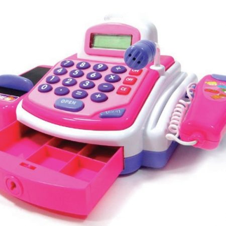 Toy Pretend Cash Register Pink