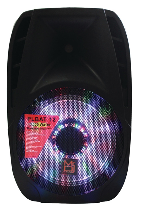 Mr DJ 12 DJ Rchargble Cab USB BT FM MIC