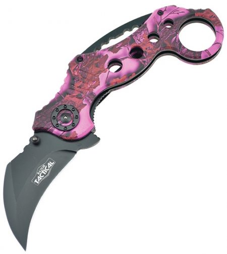 Karambit Tactical Assist Knife 5 Pink
