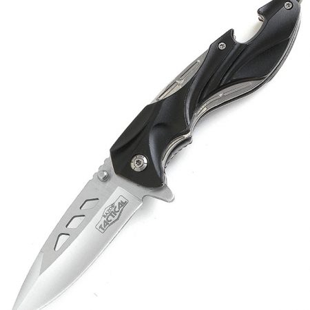 SPRING ASTD KNIFE METAL HANDLE 4.5 Black