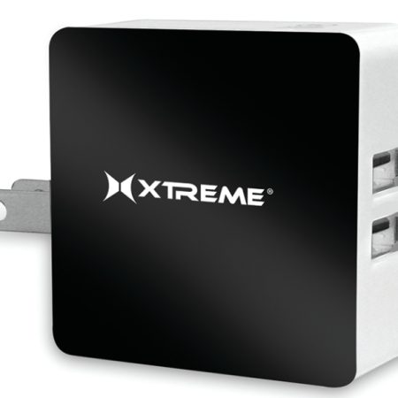 2 Port 2.1Amp Home Charger Black w/White