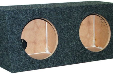 Empty 10in Small Bass Box Slanted