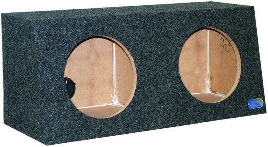 Empty 12in Small Bass Box Slanted