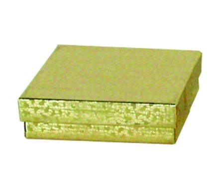 Gold Cotton Filled3.5 X 3.5 X 1 (BX2833)