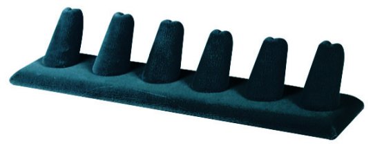 6 Finger Ring Display Black