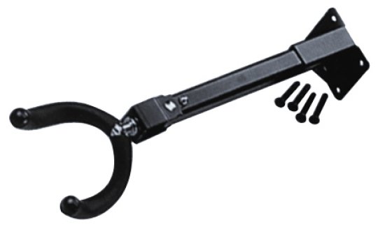 Wallmount Guitar Hanger Adj W Blk Slv