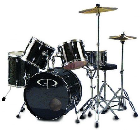 Gp Percussion Performer Drum Set Black