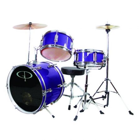 Gp 3 Pc Deluxe Jr Drumset Metal Purple