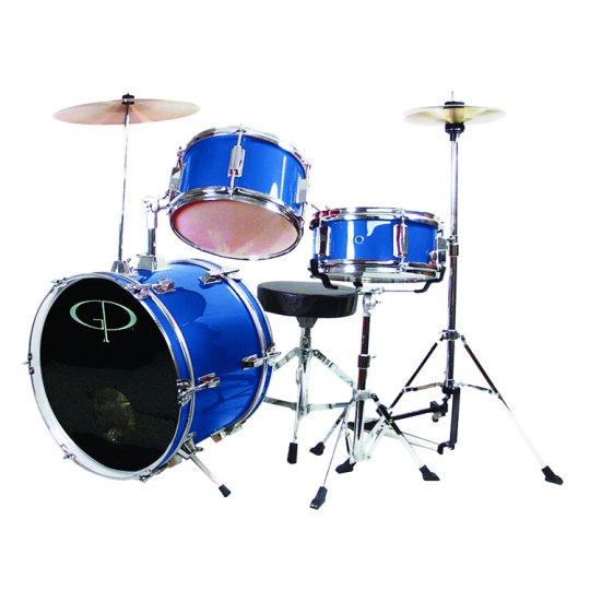 Gp 3-Pc Deluxe Jr Drumset Met Royal Blue