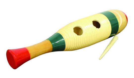 Large Wood Guiro W/Scratcher