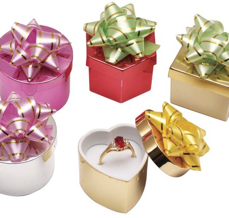 Metallic Assorted Hat Boxes 48 Per Box
