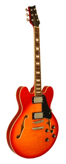 DX- Kona 335 Gtr Set Neck Chr Hw Fl Csb