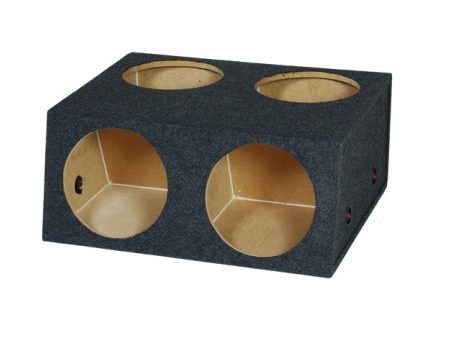 Bass 12in 4 Hole Woofer  Box W/Divider