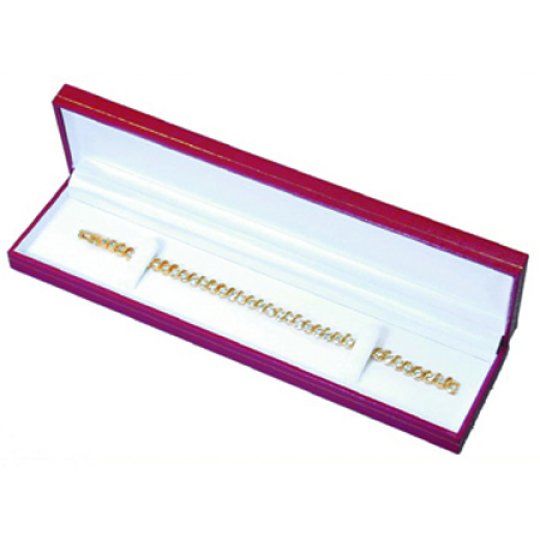Red Leatherette Bracelet Box