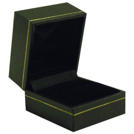 Black Leatherette Single Ring Box