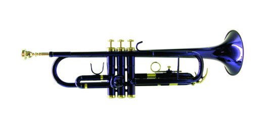 Trumpet B Flat Blue Finish W/Case