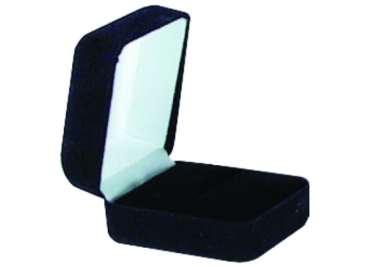 Black Velour Single Ring Box (636) Dozen