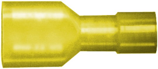 Female Q.Disconnect 12-10Ga Yell. Oval