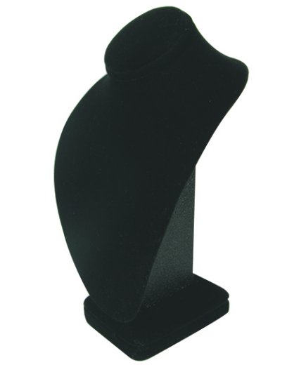 Velvet Blk Necklace Dis 3.25X2.62X5