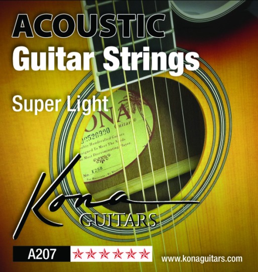 Kona X Lt Acoust Strings Sbb .011-.050