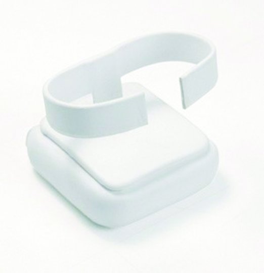 Circular Watch Collar Display White