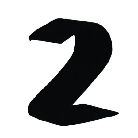 S Earring Display 2.25in Tall Black