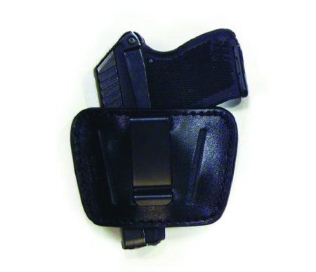 Leather Small-Med Auto Slide Holster BLK