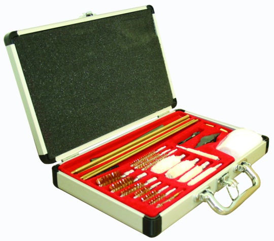 27 Pc Gun Cleaning Kit Aluminum Case