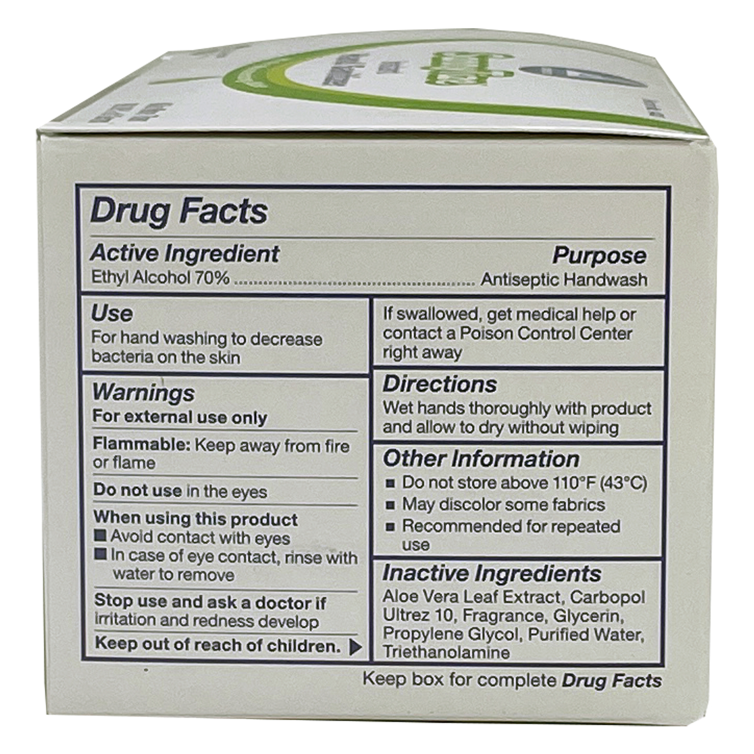 SannyTize Instant Hand Sanitizer, 0.9g Packet, Box of 144 - Image 2