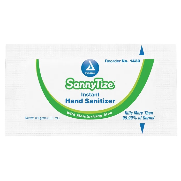 SannyTize Instant Hand Sanitizer, 0.9g Packet, Box of 144 - Image 3