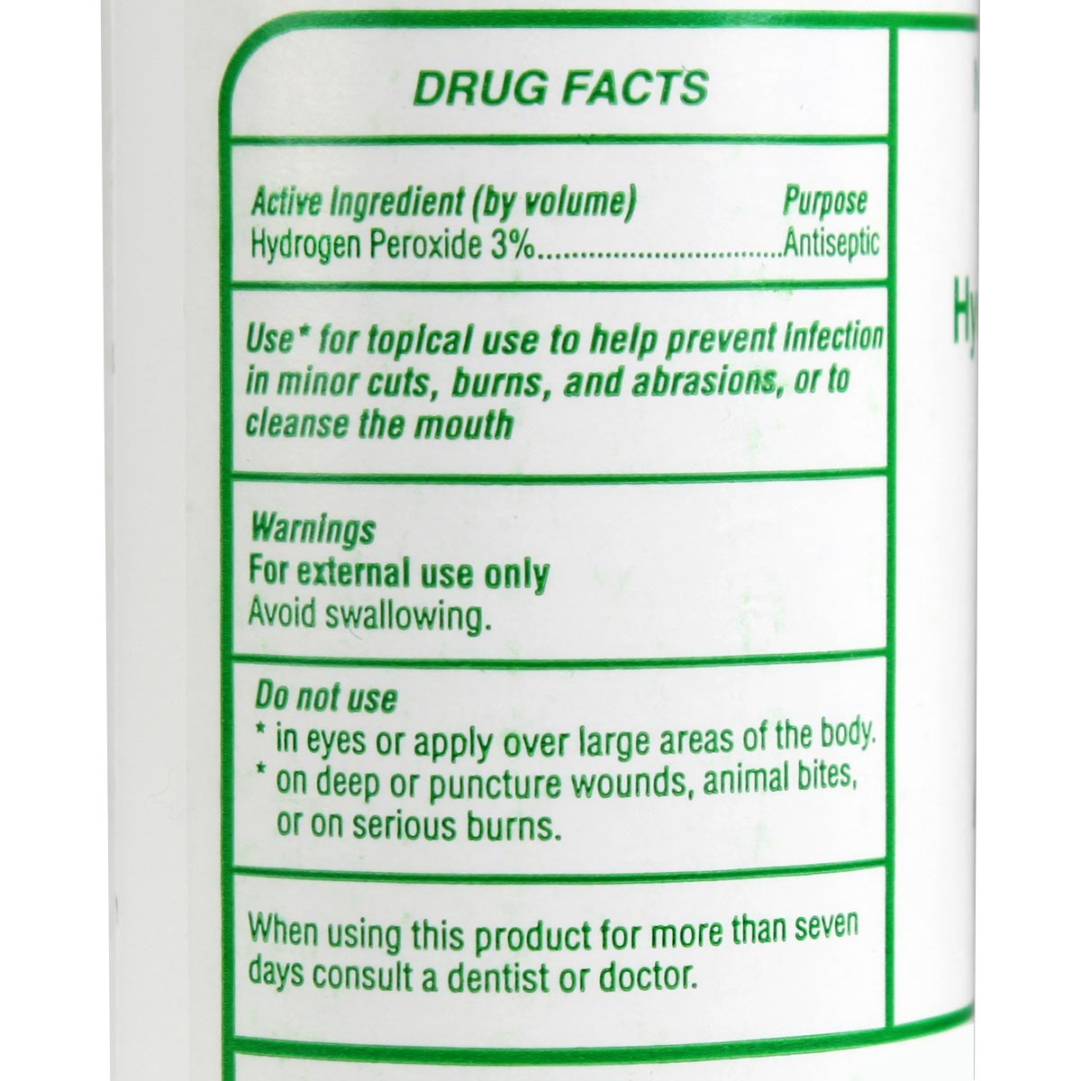 Hydrogen Peroxide 3%, 4 oz. - 1 each - Image 2