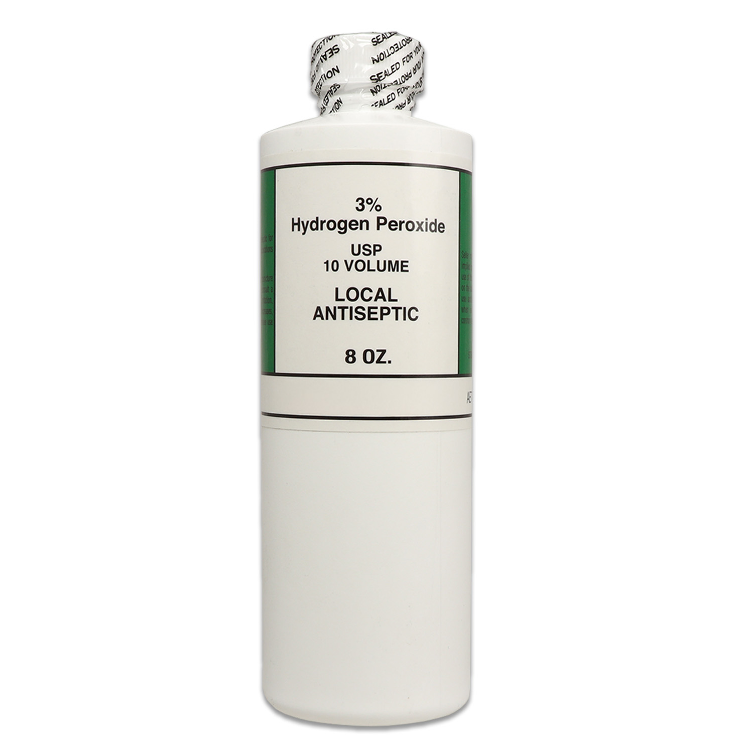 Hydrogen peroxide, 3% 8 oz. plastic bottle, 1 ea.