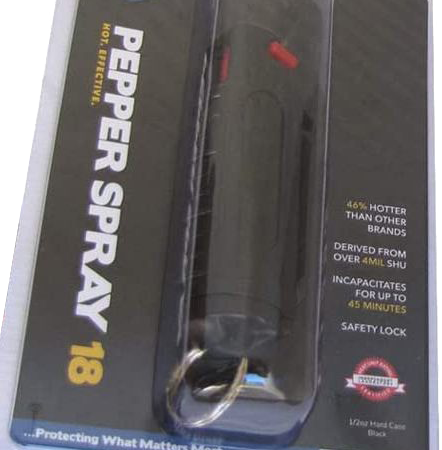 Pepper Spray 1/2 oz with Key Ring Pouch