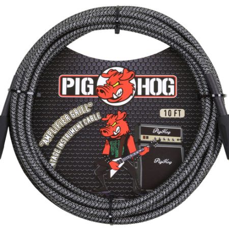 Pig Hog PCH10 Instrument Cable. 10' - Amplifier Grille