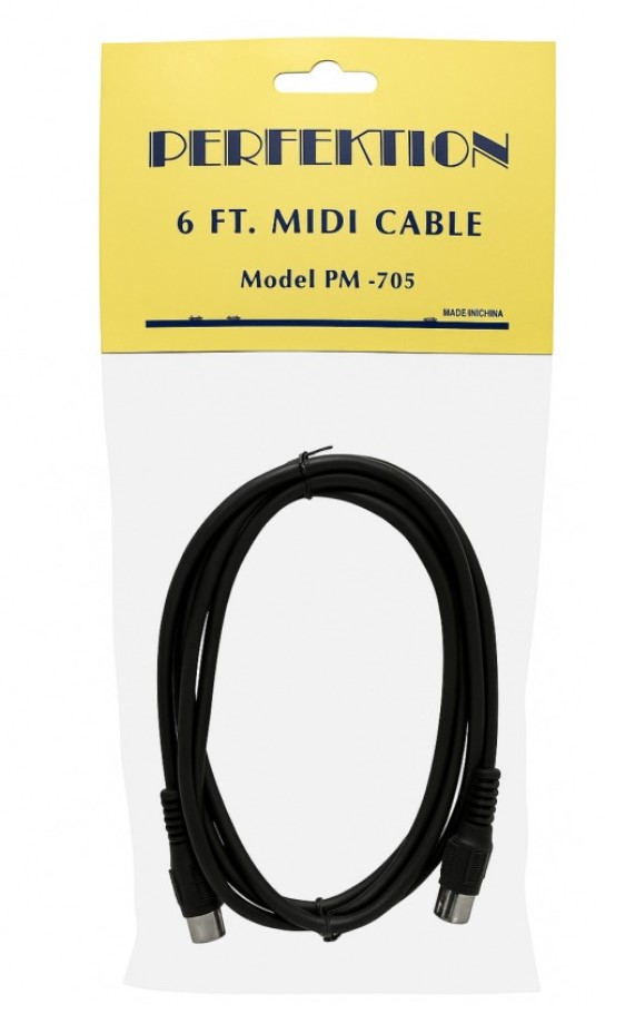 Perfektion PM-705 6-Foot MIDI Cable