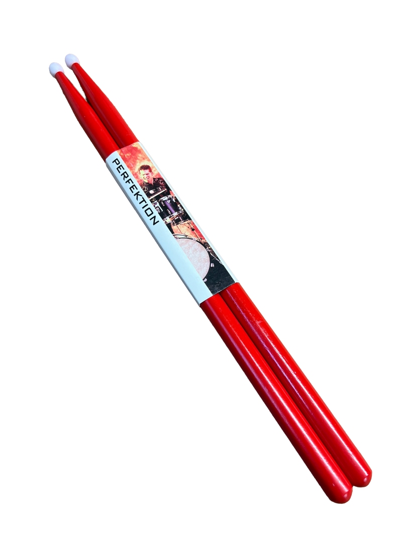 Perfektion Rock Colored Sticks with Nylon Tips Red
