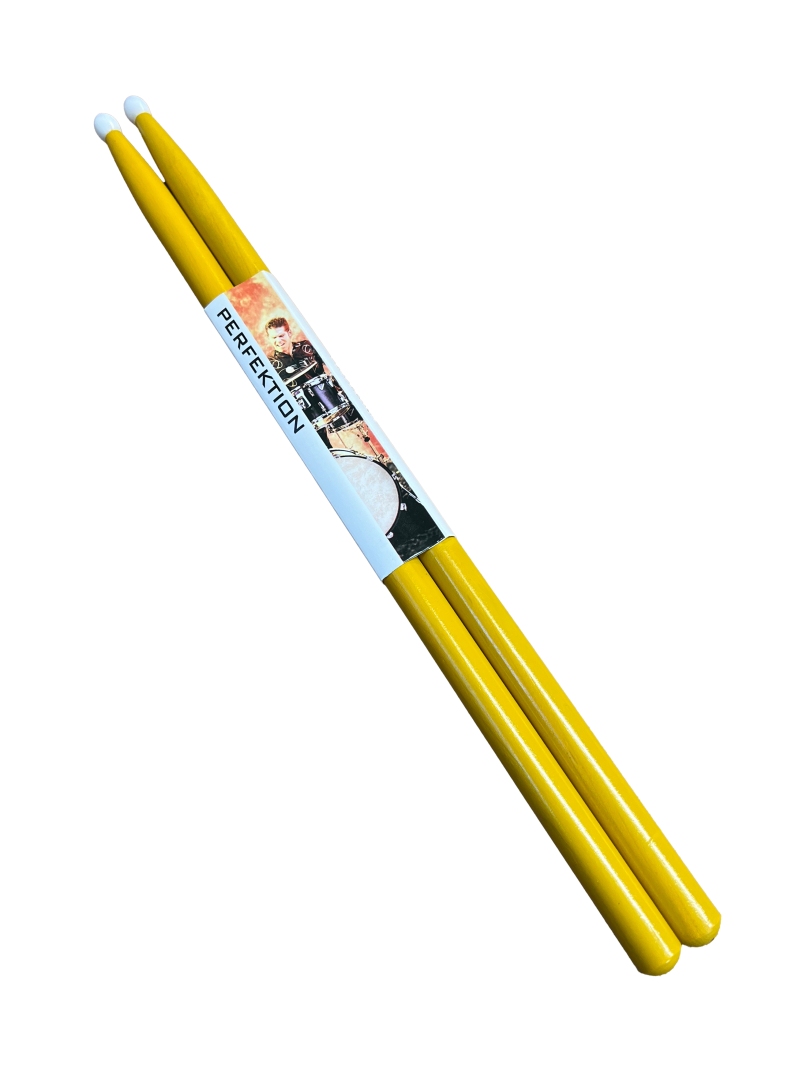 Perfektion 5A Colored Sticks with Nylon Tips Yellow