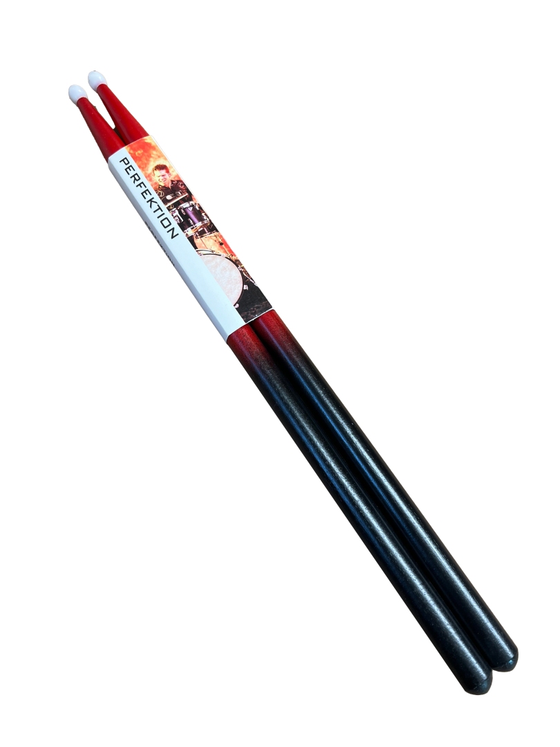 Perfektion 7A Colored Sticks with Nylon Tips Red & Black