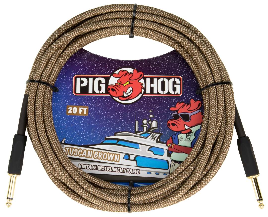 Pig Hog PCH20 Instrument Cable - Tuscan Brown