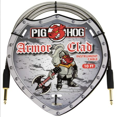 PIG HOG "ARMOR CLAD" INSTRUMENT CABLE, 10FT