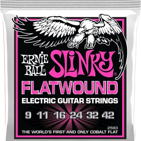 Ernie Ball Super Slinky Flatwound Electric Guitar Strings 9-42 Gauge (
