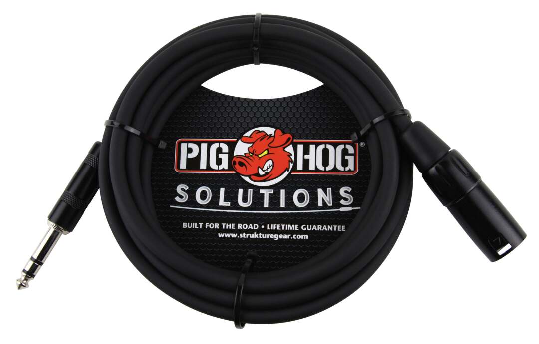 PIG HOG SOLUTIONS - 25FT TRS(M)-XLR(M) BALANCED CABLE
