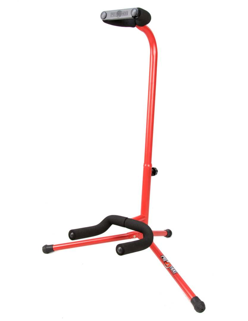 PIG HOG GUITAR STAND, RED