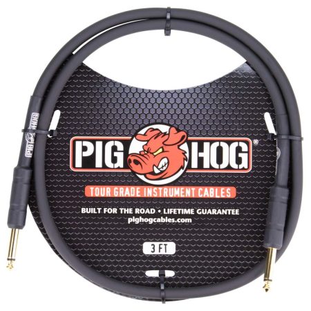 PIG HOG 3FT 1/4" - 1/4" 8MM INST. CABLE